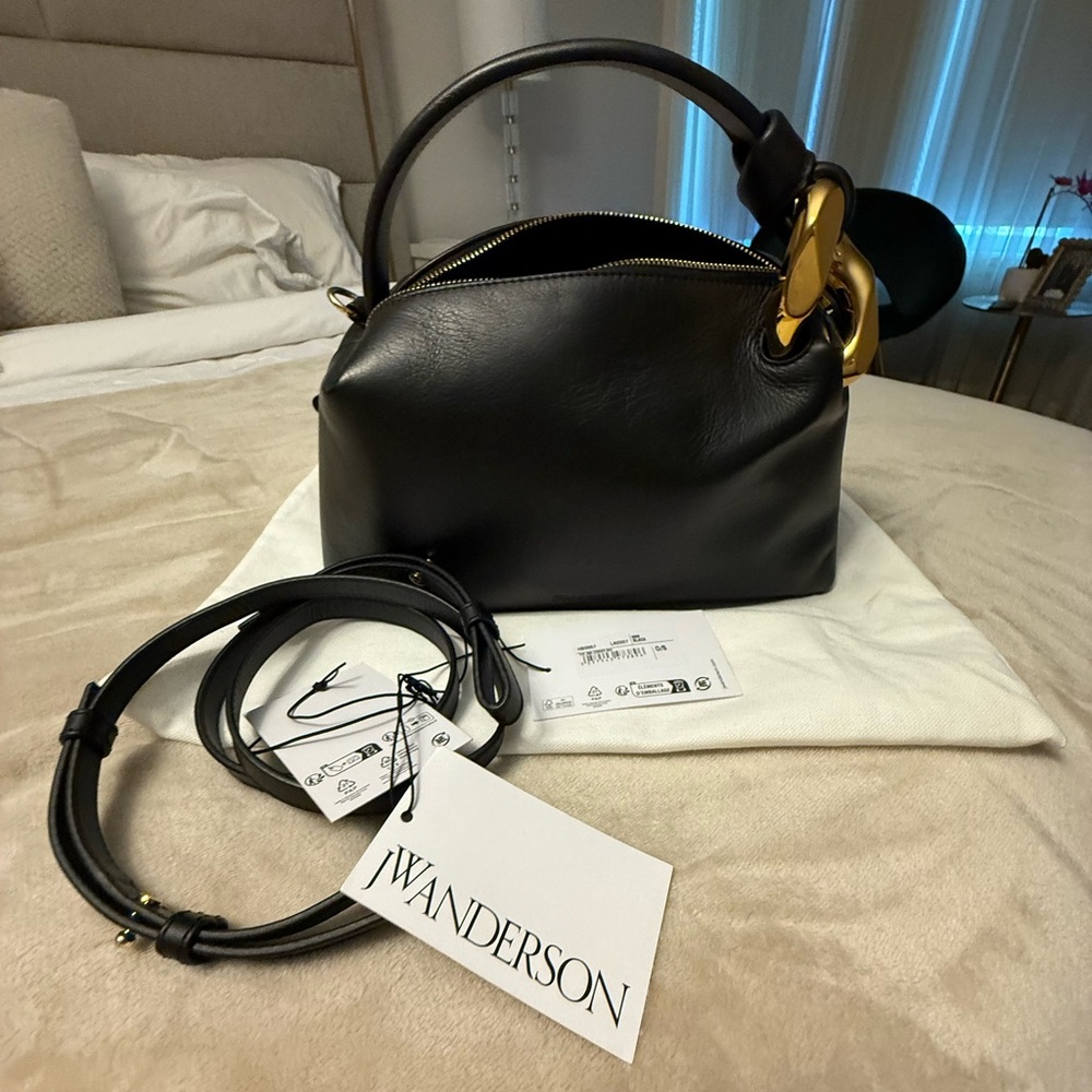 JW ANDERSON Black Corner Bag - Picture 1 of 14